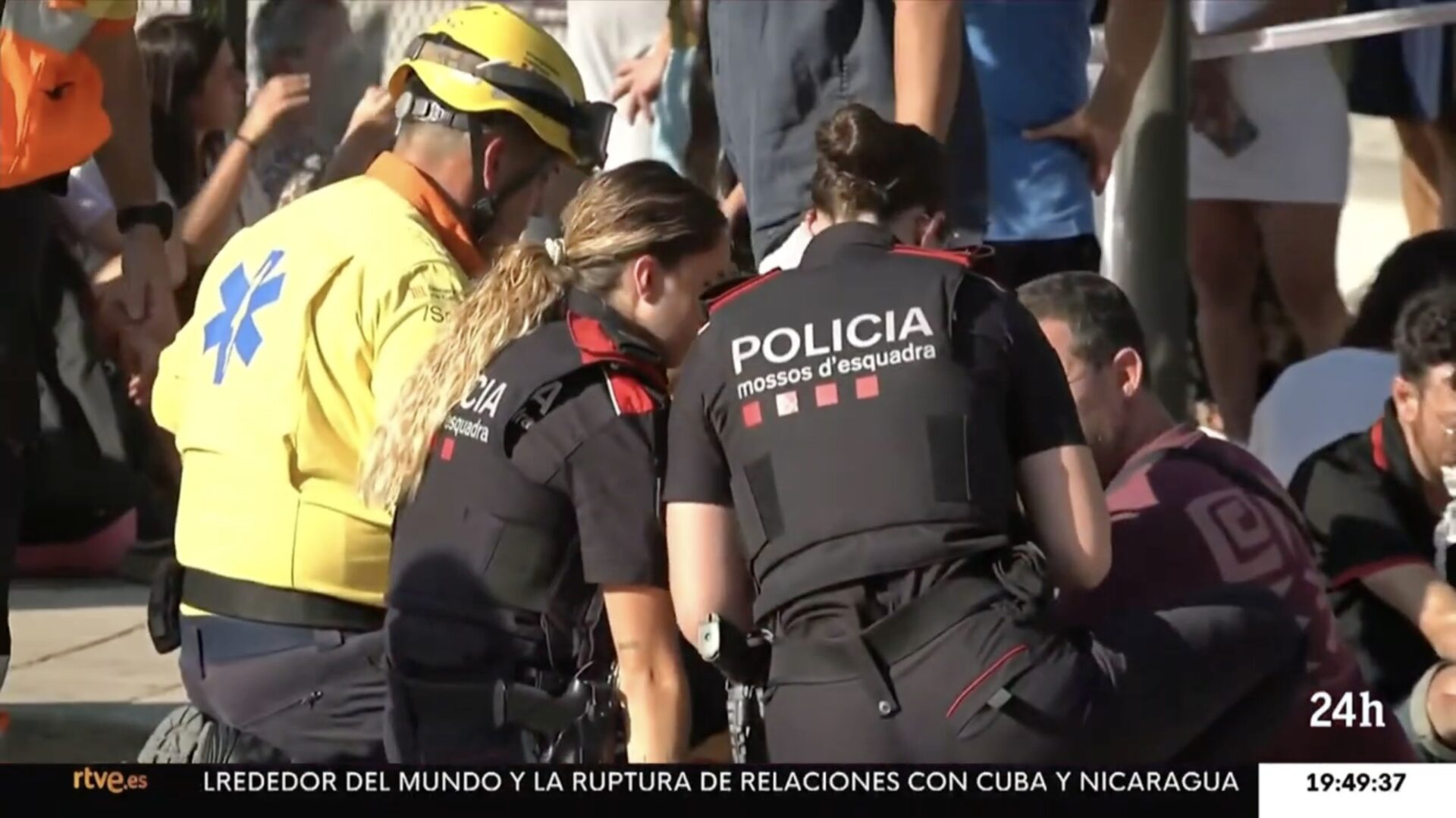 Última hora para el Canal 24h desde Barcelona – operador de cámara de televisión en Barcelona