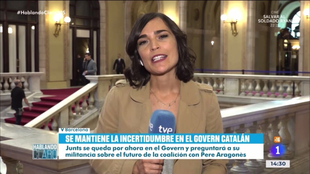 Directo para Hablando Claro de TVE – operador de cámara de televisión en Barcelona
